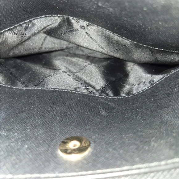 Michael Kors Cindy Large Black Leather Dome Satchel Bag - Like New - Picture 8 of 12